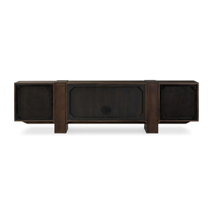 Fisher Media Console in Smoked Black Veneer'