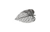 Birch Leaf Wall Art, Silver, Small