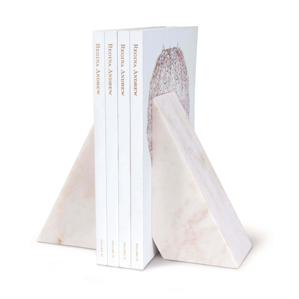 Othello Marble Bookends (White)