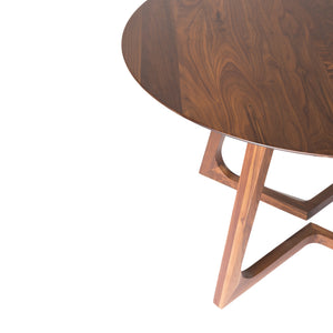 Moe's Godenza Round Dining Table in Walnut