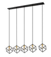 Vertical 5 Light Island/Billiard in Bronze + Olde Brass Finish