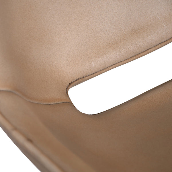 Essex 18" Leather Dining Chair, Dusty Tan