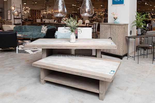 Vivienne Solid Wood Bar Cabinet - Distressed Taupe