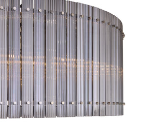 KORE CHANDELIER - LARGE - NICKEL - SMOKE GREY