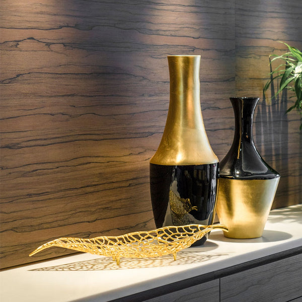 Gilded Cardboard Sculpture Vases