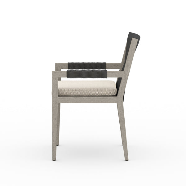 Sherwood Dining Armchair In Grey/Faye Sand