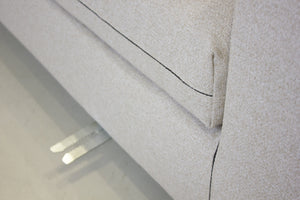 PLATEAU Fabric Sectional in stone wheat fabric