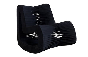 Seat Belt Rocking Chair, Black/Black