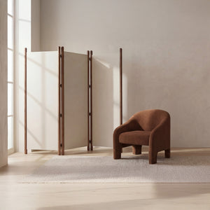 Moe's Enni Screen Off White Linen Divider