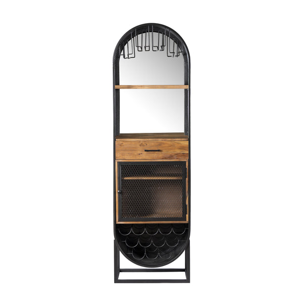 Roswell 23" Width Iron and Mango Wood Bar Counter