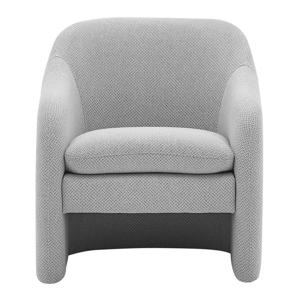 Zella Fabric Accent Arm Chair In Cardiff Gray