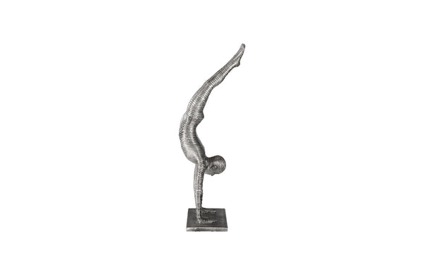Handstand Sculpture, Aluminum, Smallall