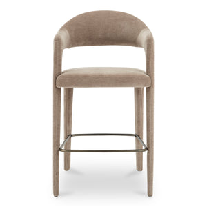 Moe's Martens Bar Stool Camel Upholstery