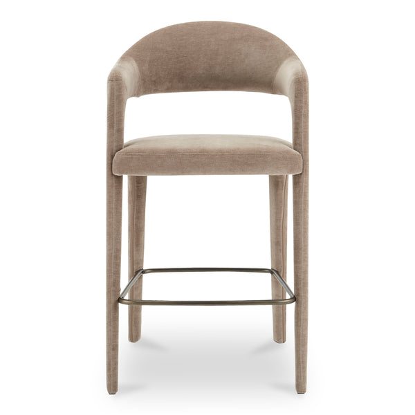 Moe's Martens Bar Stool Camel Upholstery