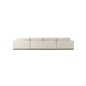 Colt 3Pc U Sectional In Merino Cotton