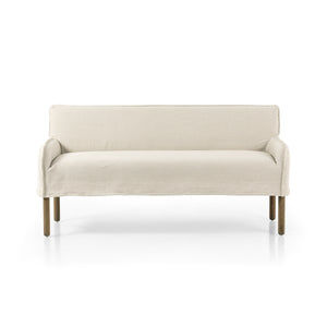 Addington Slipcover Bench in Brussels Natural