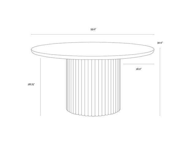 BANYAN DINING TABLE - 59"