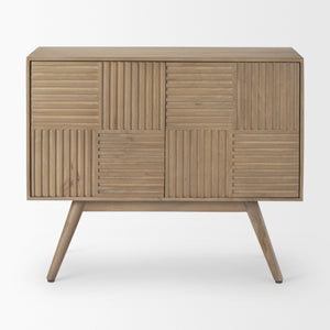 Sable 37.0L x 17.0W x 30.5H Light Brown Wood Accent Cabinet