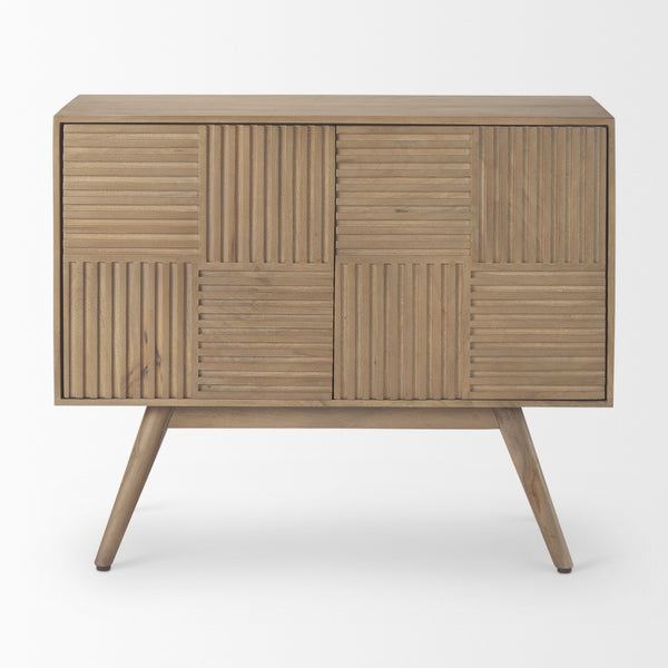 Sable 37.0L x 17.0W x 30.5H Light Brown Wood Accent Cabinet