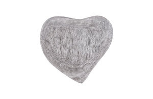 Heart Wall Tile, Chamcha Wood, Grey Stone