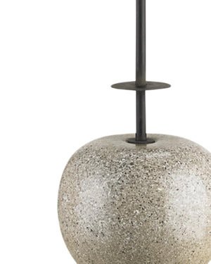 Atlas Console Lamp In Blacksmith & Polished Concrete