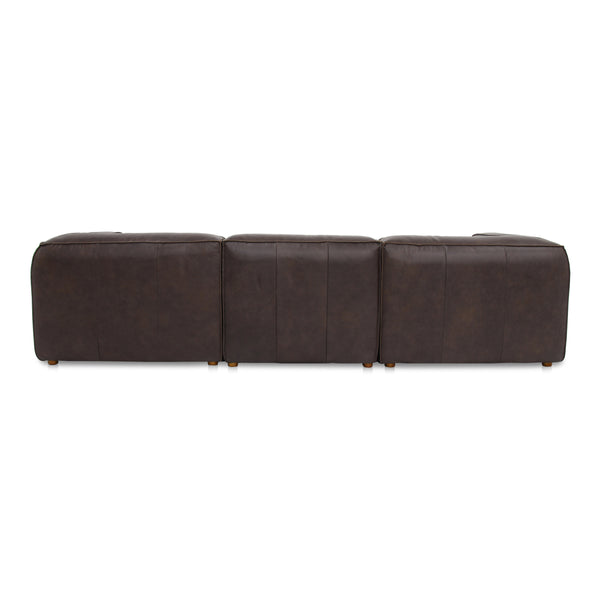 Moe's Form Modular Sectional in Espresso Brown Leather