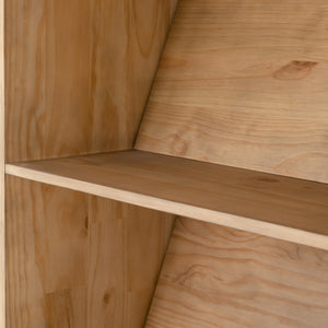 Bane Triple Bookshelf W/ Ladder In Smoked P