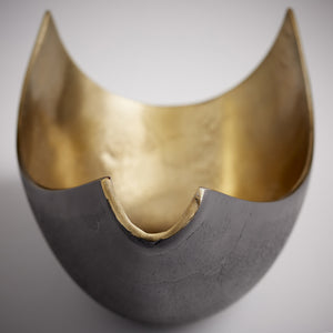 Boema Tray in Matt Black and Gold