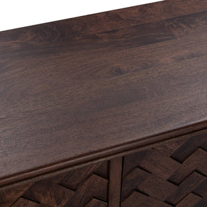 Shira Collection Solid Wood 4Dr Buffet - Kona Brown