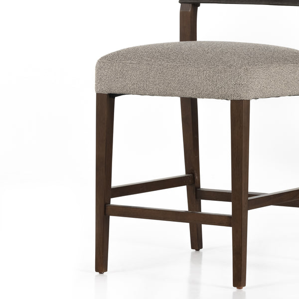 Ferris Stool In Nubuck Charcoal In Counter