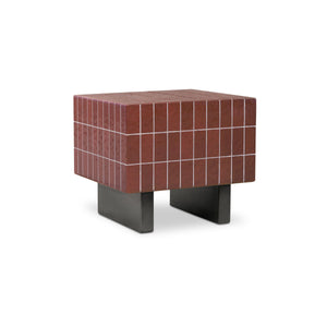 Moe's Farren Outdoor Side Table in Brown