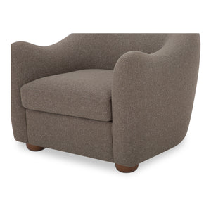 Moe's Bria Accent Chair with Brown Upholstery