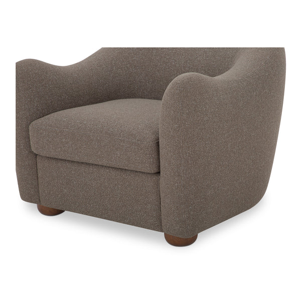 Moe's Bria Accent Chair with Brown Upholstery