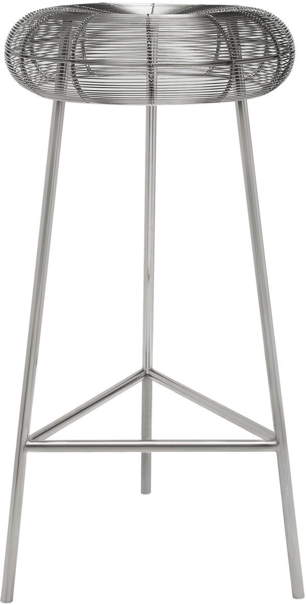 Sylvester Bar Stool In Silver