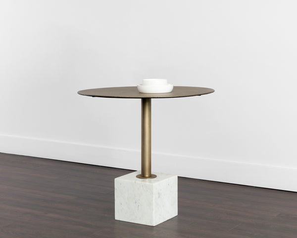 KATA BISTRO TABLE - WHITE MARBLE - 32"