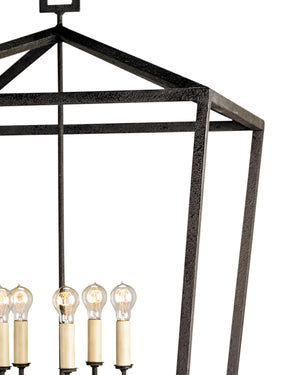 Denison Black Grande Lantern In Molé Black