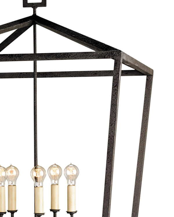 Denison Black Grande Lantern In Molé Black