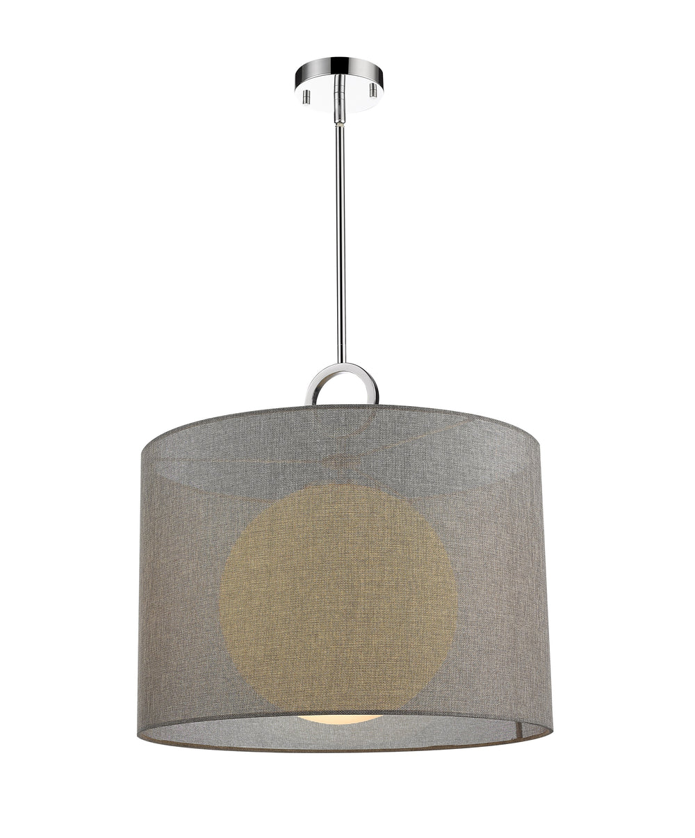 Arosia 1 Light Pendant in Chrome Finish