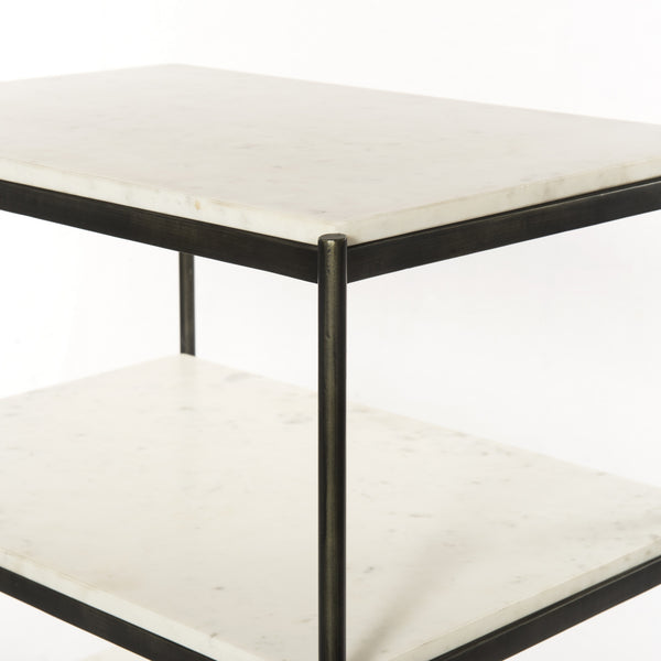 Felix Nightstand in Hammered Grey