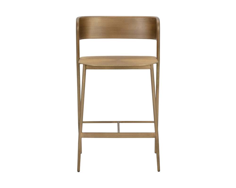 KEANU COUNTER STOOL - ANTIQUE GOLD