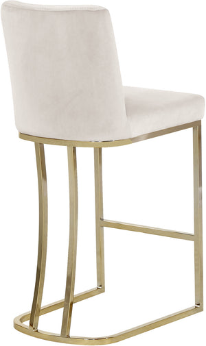 Rick Stool In Cream Velvet