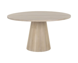 ELINA DINING TABLE - ROUND - LIGHT OAK - 54"