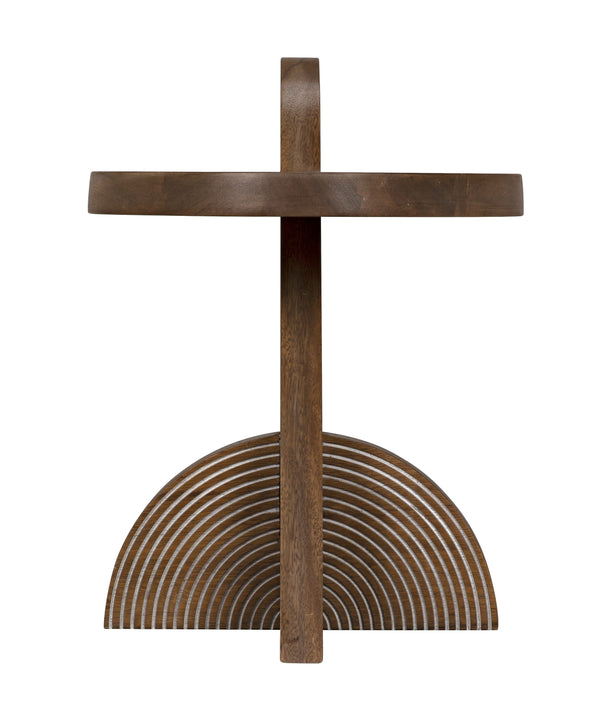 Saturn Side Table, Dark Walnut