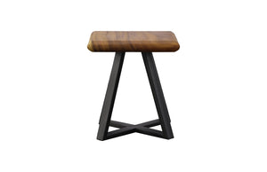 Trapezium Side Table, Black Base