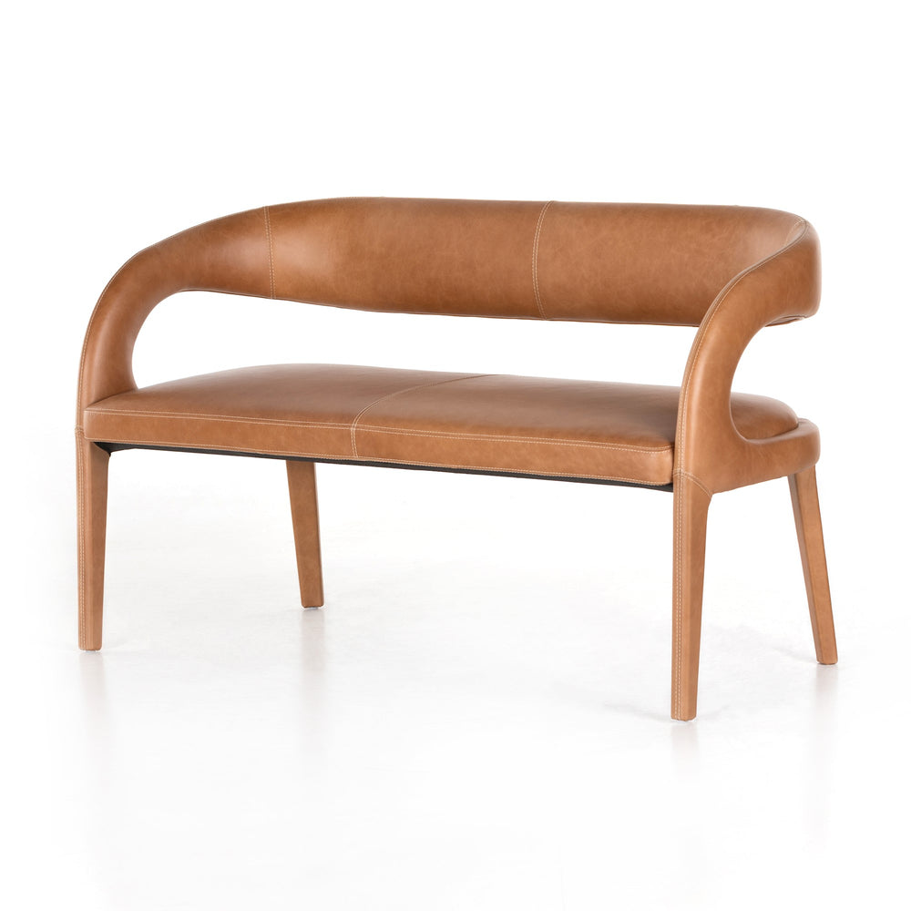 HAWKINS DINING BENCH IN SONOMA BUTTERSCOTCH LEATHER