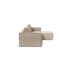 NEWILLA SOFA BED W/LOUNGER 57"X118", W/SLIM ARM RESTS
