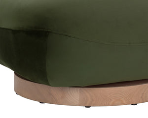 FRANZE SWIVEL LOUNGE CHAIR - MOSS GREEN