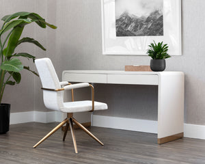 ILONA DESK - OYSTER SHAGREEN