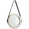 Round Venster Mirror In Nickel