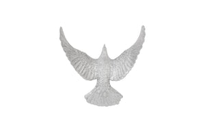 Dove Wall Art - B, Silver Leaf